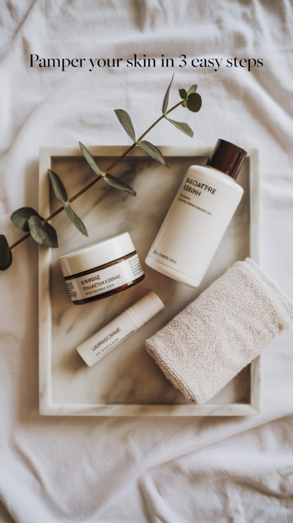 a realistic flat lay of minimal skincare zo7bfql4twgjchs9wffqua v m9o8vxqhs xijzkelkqq