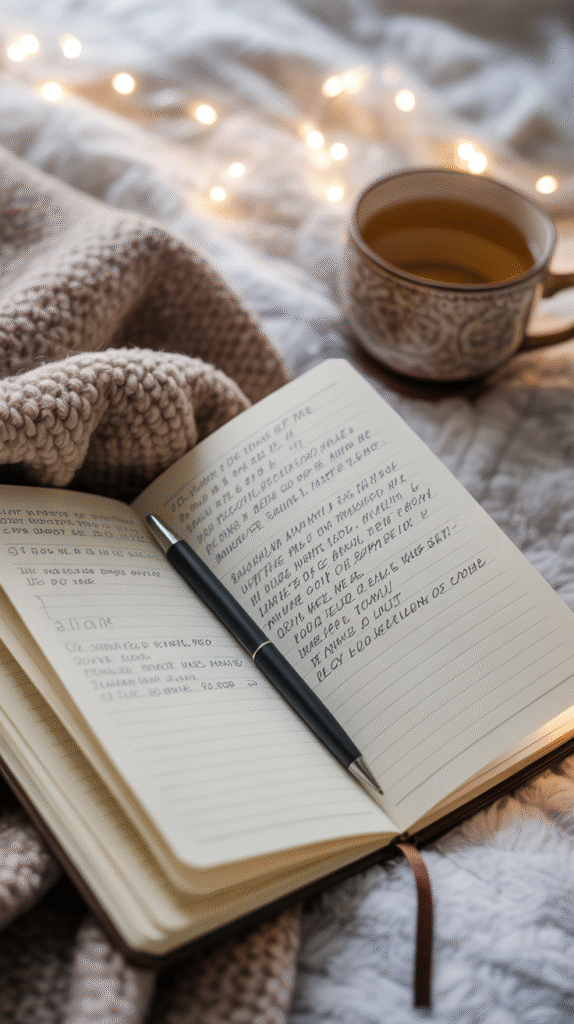 open journal with handwritten notes pen xghzvoghsyeo6xb14skf4g ho65amsktzw swhh9pwkqg