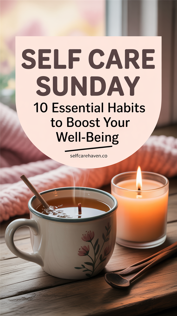 Self Care Sunday: 10 Essential Habits to Boost Your Well-being